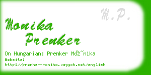 monika prenker business card